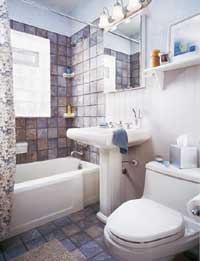 two diy bath projects tile and glass block